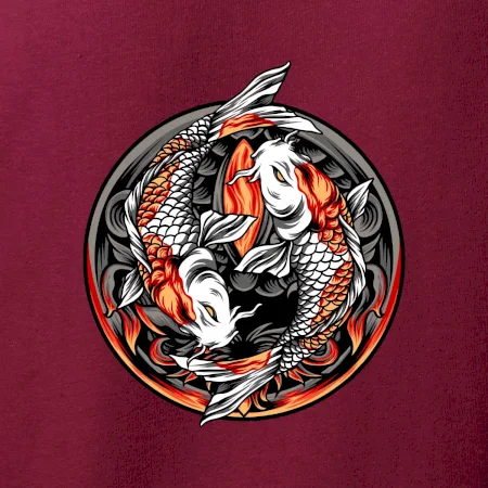 Yin & Yang Koi kapor - oranžový