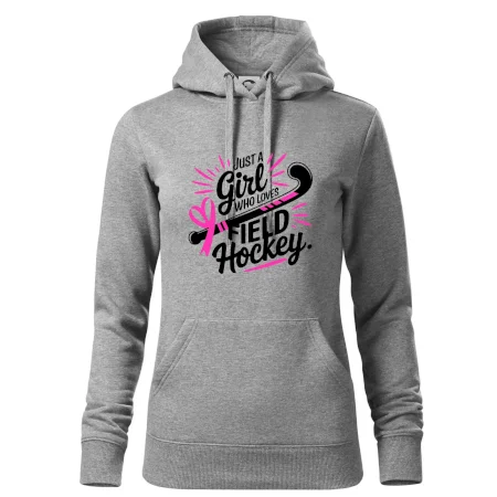 Just a girl who loves field hockey čierno ružové