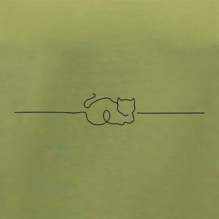 Mačka linka kreslená