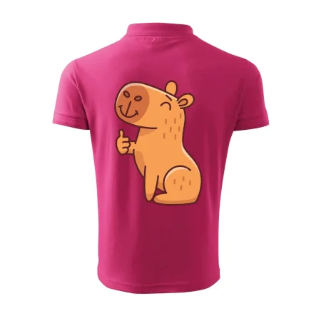 Kapybara s palcom hore