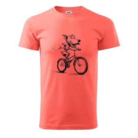 Pes na bicykli