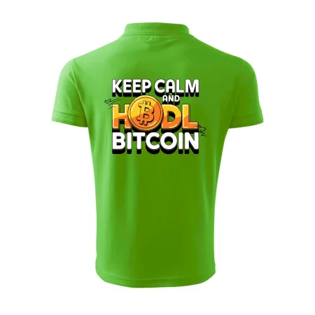3D nápis Keep Calm and HODL Bitcoin