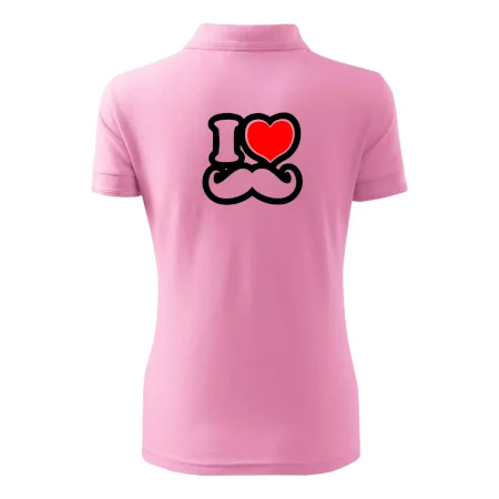 i love mustache - obrys