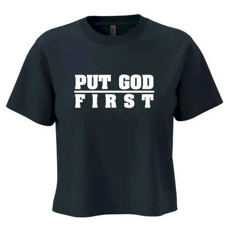 Put God first hrubý nápis