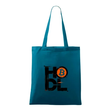 Hodl velký nápis a logo BTC
