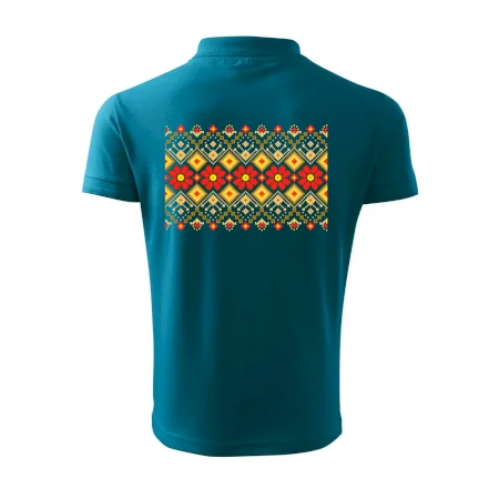 Ukrajinský vzor - Červené kvety