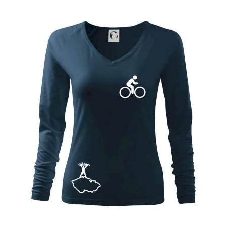 Mapa ČR + kolo na prsu