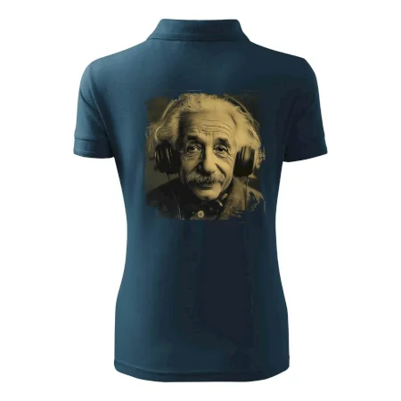 Albert Einstein so slúchadlami