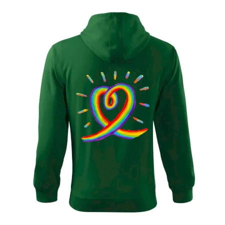 Srdce pride dúha kreslená