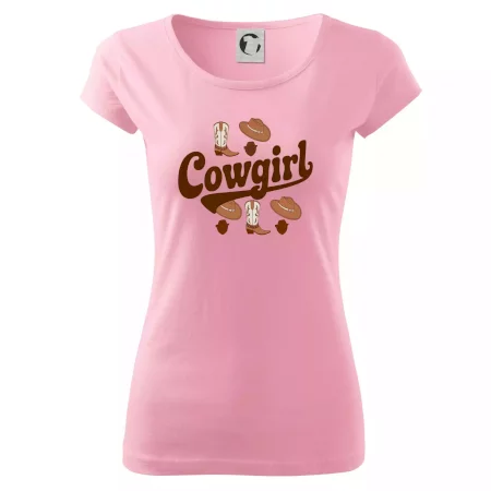 Cowgirl nápis a oblečenie