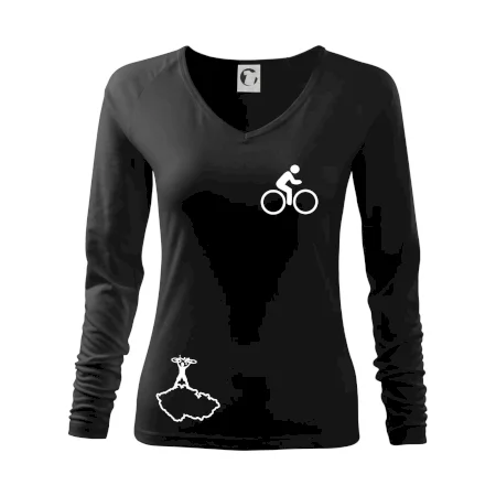 Mapa ČR + kolo na prsu