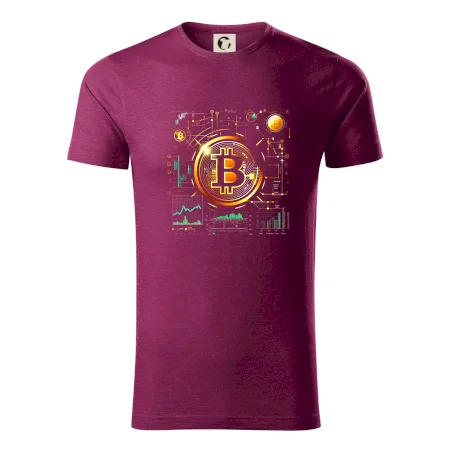 Bitcoin logo s grafmi
