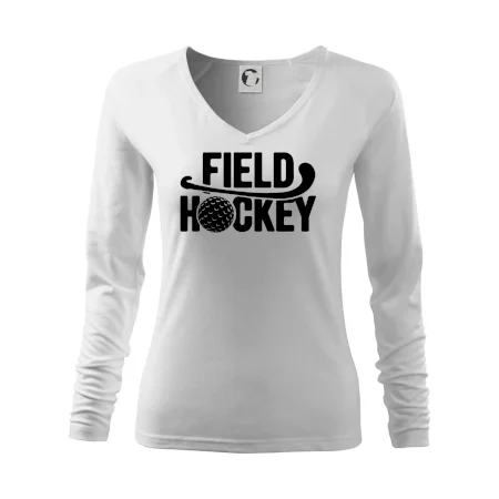 Field hockey loptička a nápis
