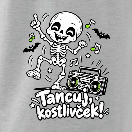 Tancuj kostlivček s boomboxom
