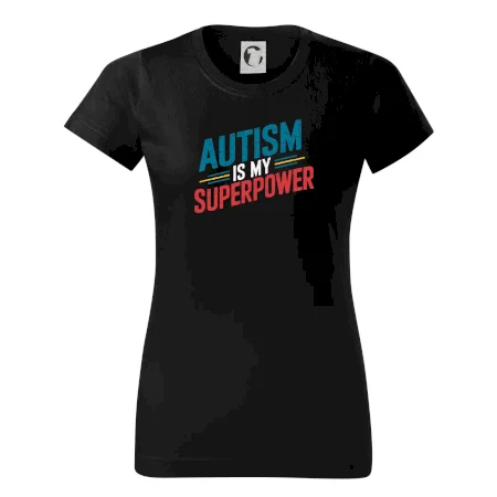Šikmý nápis Autism is my superpower