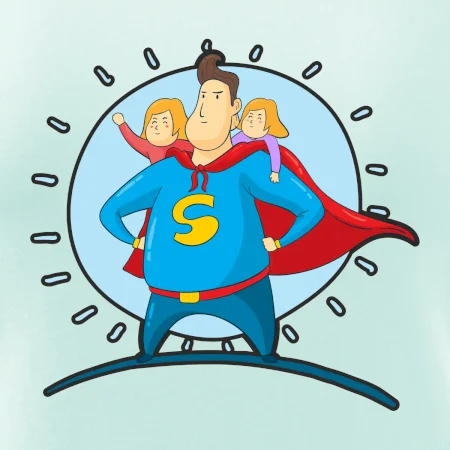 Ocko superman - dievča a dievča