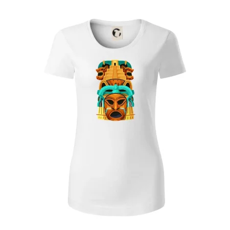 Mayová maska s pyramídou
