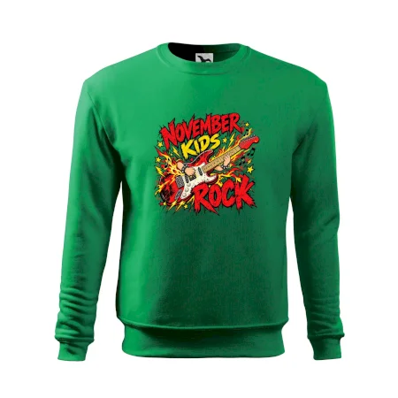 Rocková novembrová gitara s detskými rukami