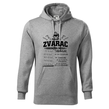 Hodinová mzda zvárač