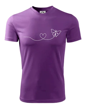 Dráha letu motýľa - srdce