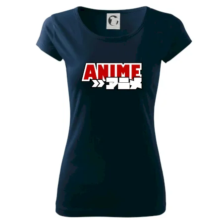 Anime nápis červený