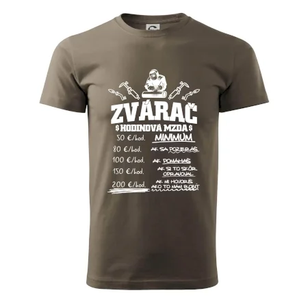 Hodinová mzda zvárač