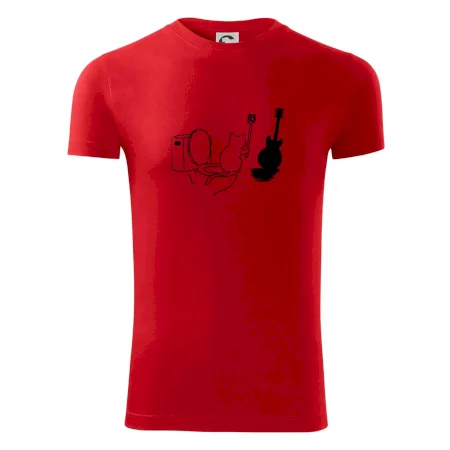 Mačka a gitara WC