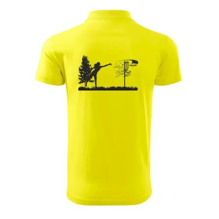 Disc golf - žena čierny obrázok