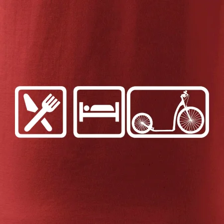 Eat sleep kolobežka veľké a malé koleso