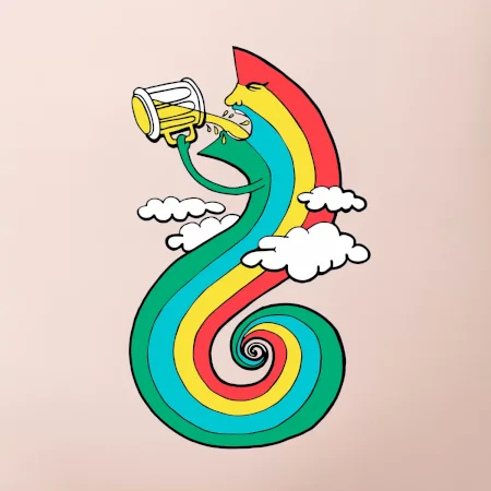 Pijem ako dúha (Pecka design)