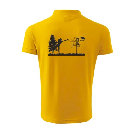 Disc golf - žena čierny obrázok