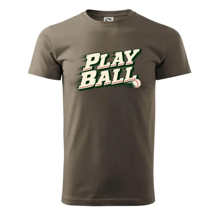 Play ball retro sportovní nápis