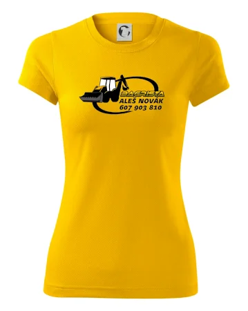 Bagrista v kruhu - vlastný nápis