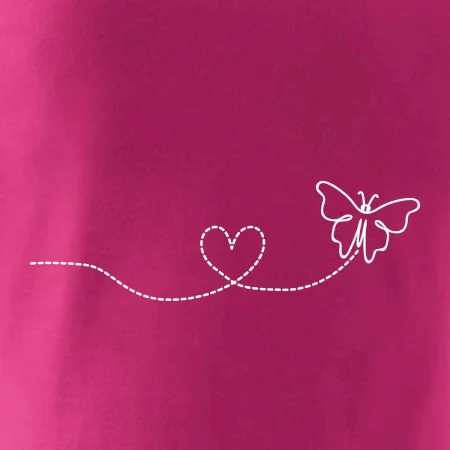 Dráha letu motýľa - srdce