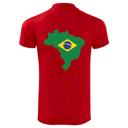 Brazília vlajka v mape