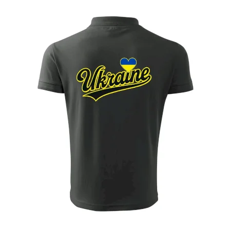 Ukraine - nápis čierny