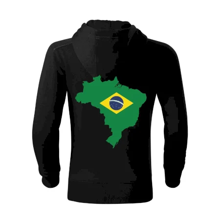 Brazília vlajka v mape