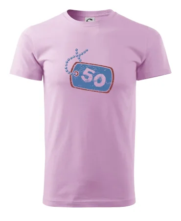 50 na krku štítok