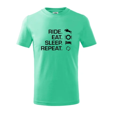 Ride Eat Sleep Repeat Kôň