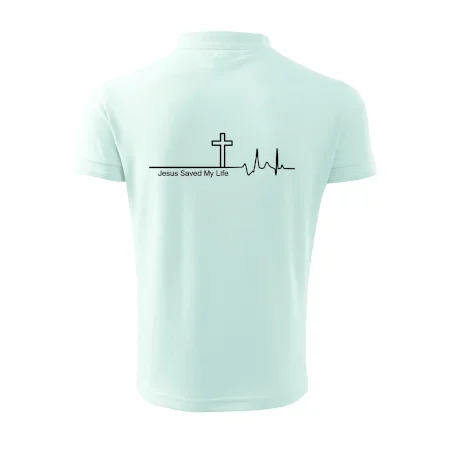 Jesus Saved My Life kríž ekg