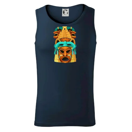 Mayová maska s pyramídou