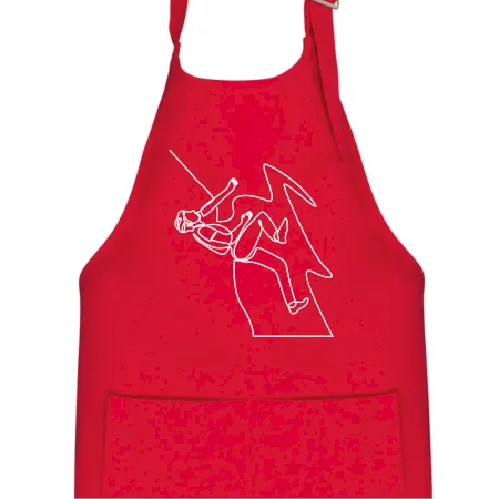 Lezec na skale jedným ťahom