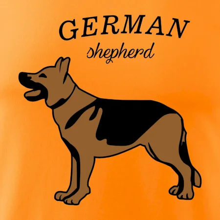 Nemecký ovčiak - hnedý s nápisom