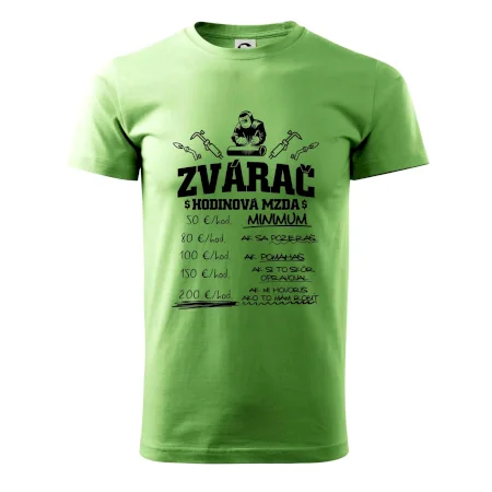 Hodinová mzda zvárač
