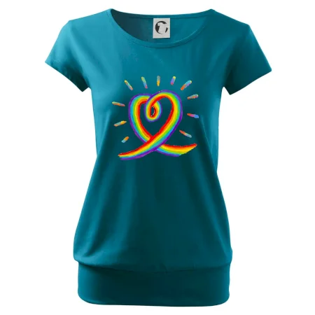 Srdce pride dúha kreslená