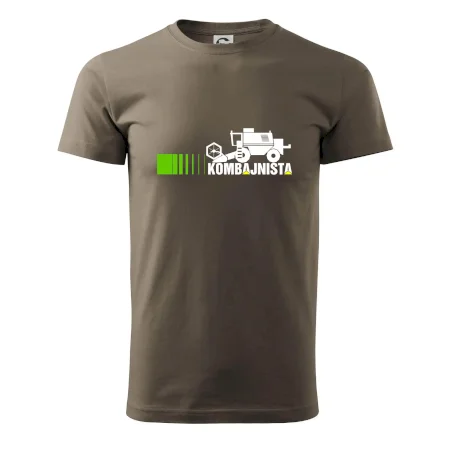 Kombajnista zelená a žltá