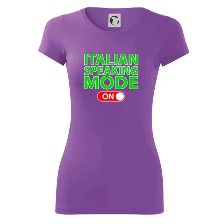 Italian speaking mode - ON
