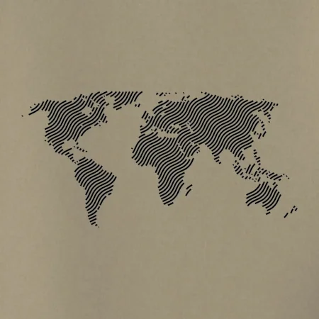 Mapa sveta odtlačok