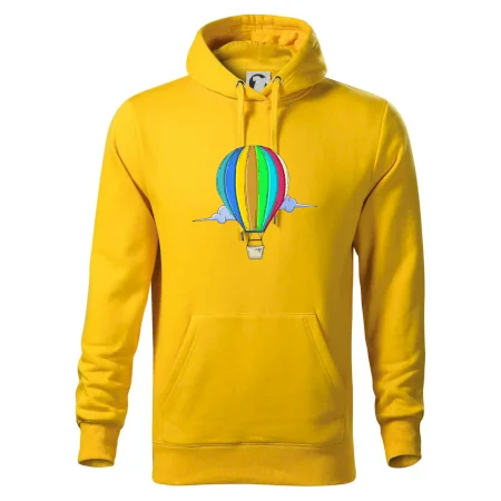 Teplovzdušný balón v oblakoch