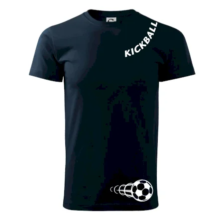 Kickball nápis šikmo